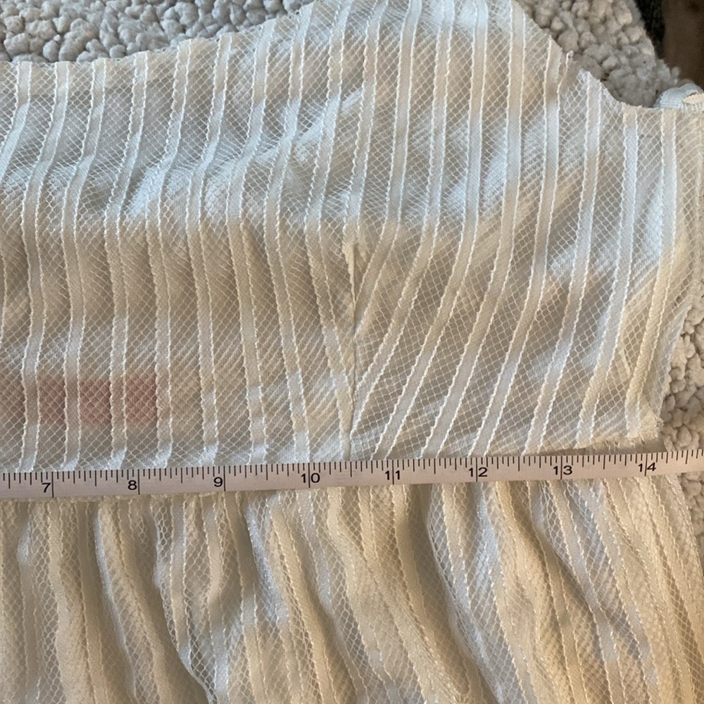 Vintage White Lace Dress Brand: Rainbow. Made in USA Women’s Size M. Scoop back - Picture 6 of 12